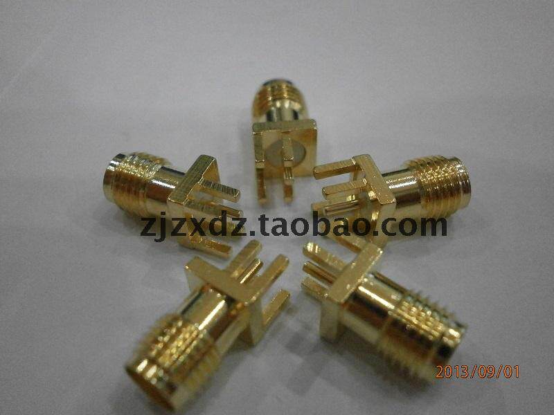 External screw inner hole antenna RF seat SMA-KE KHD partial foot 50 ohm PCB board 1 5-1 7 spacing connector