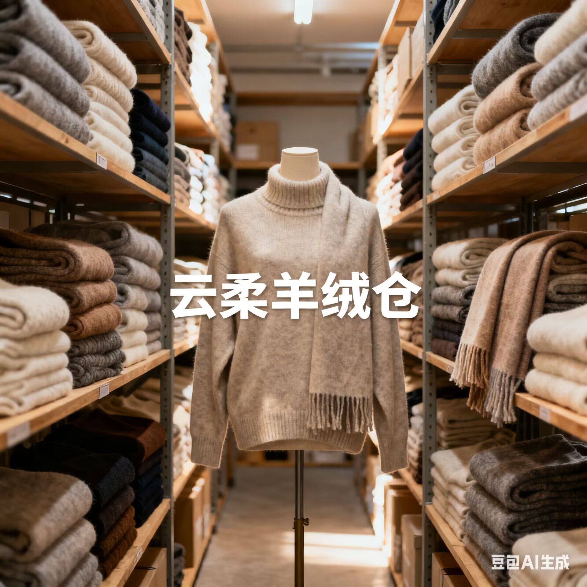 云柔高端羊绒工厂店的LOGO