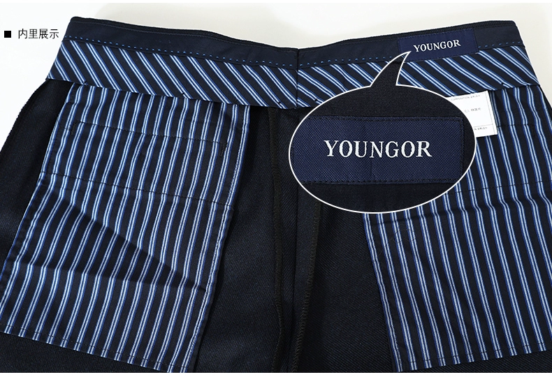 Quần tây nam Youngor / Youngor mùa thu đông mới phù hợp với quần len mới YCXW36436FWA quần tây công sở
