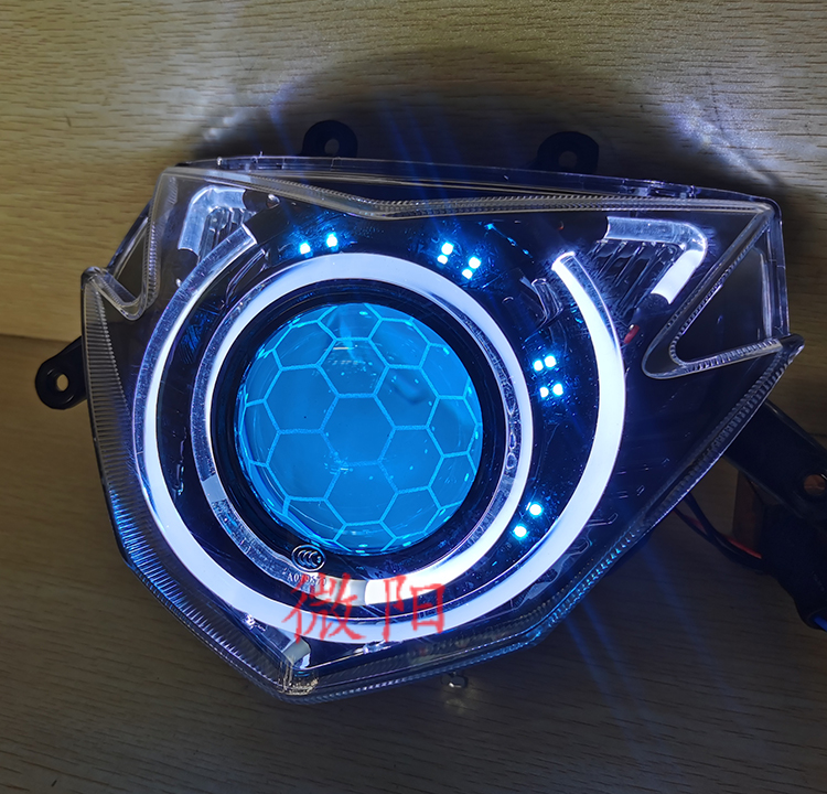 Flying Eagle 3 Generation IRX Ghost Fire War Speed Headlamps Assembly Retrofit Lens Angel Eye Demon eye LED Twin Light Honeycomb