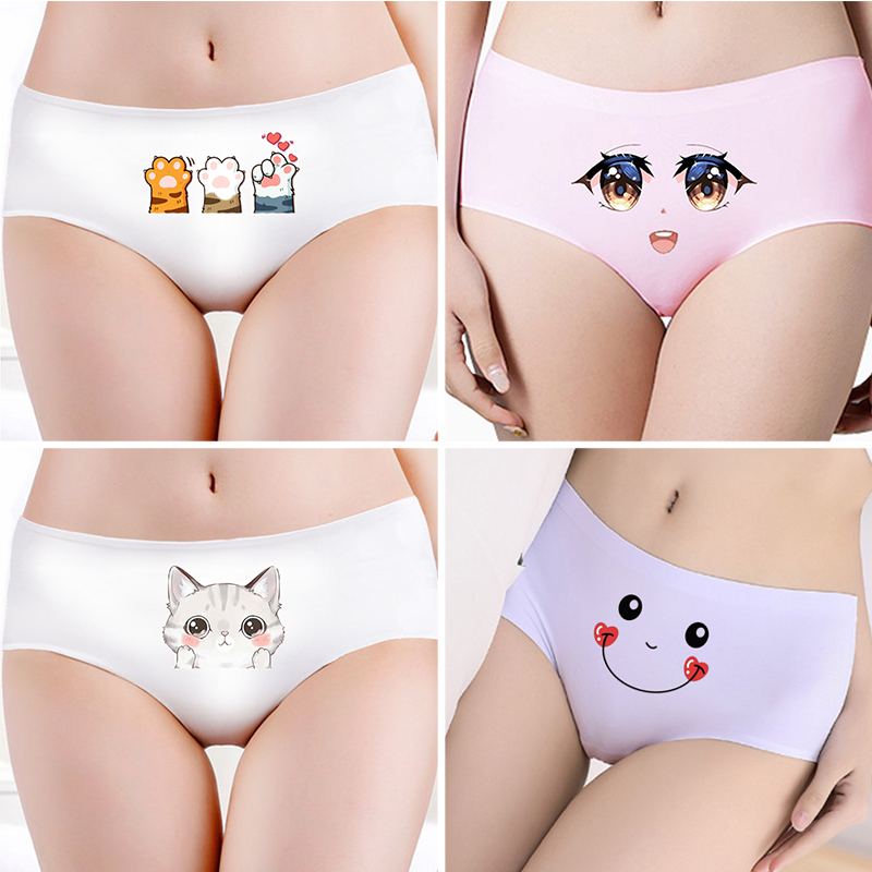 Cinnamon Rabbit Underwear for Girls, Cute Pure Cotton Crotch, Antibacterial, Seamless Ice Silk, Cartoon Pattern Briefs for Young Girls Cinnamon Rabbit Underwear for Girls, Cute Pure Cotton Crotch, Antibacterial, Seamless Ice Silk, Cartoon Pattern Briefs for Young Girls