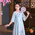 mới mỏng ngắn tay mùa hè váy Trung Quốc gió siêu cổ tích chiếc váy sợi ánh sáng váy Han quần áo 12 tuổi cô gái của trẻ em. 
