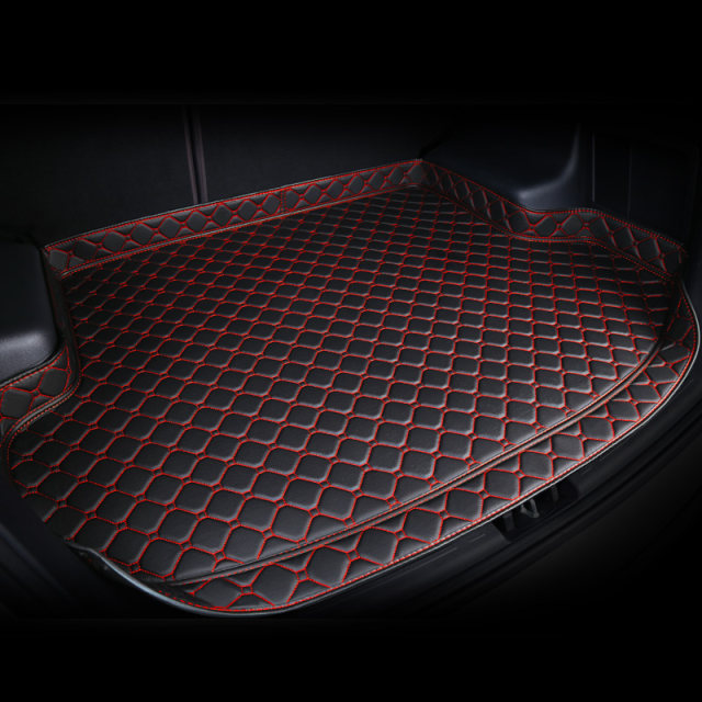 Car trunk mat specially designed for 2018 Volkswagen Touron five-seat, seven-seat 57 fully enclosed rear trunk mat