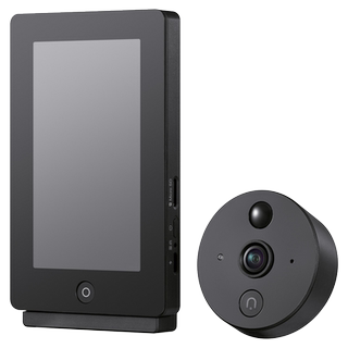 普联TP-LINK智能电子猫眼摄像头可视门铃显示屏高清监控家用防盗门口监控无线wifi手机远程视频查看TL-DB635A