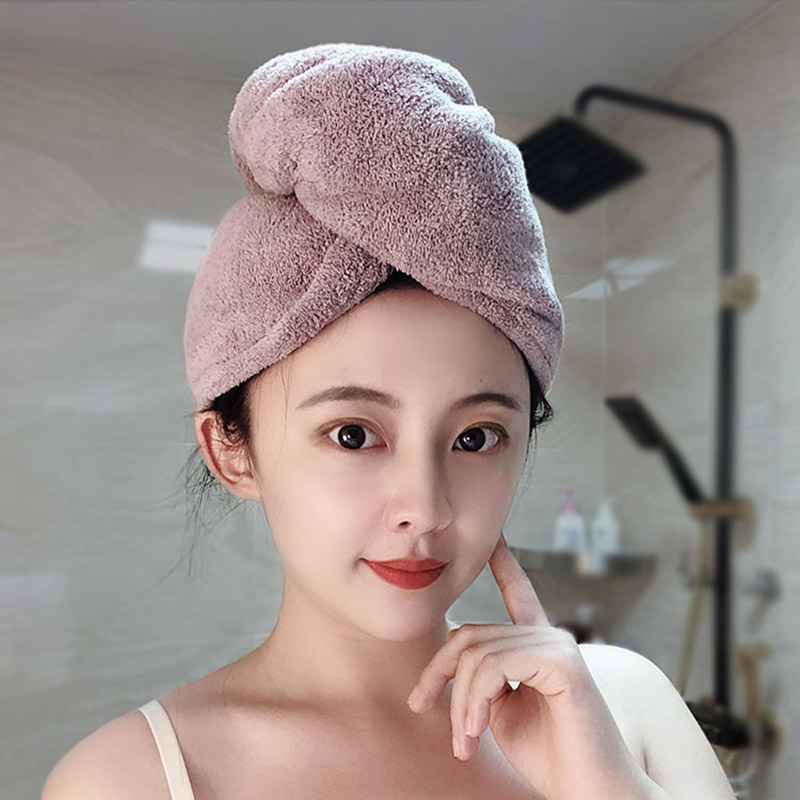 Dry Hair Hat Woman Super Super Absorbent Speed Dry Bag Headscarf Wash Hair Hat Wipe Hair Towel God Device Double Layer Thickened Bath Cap