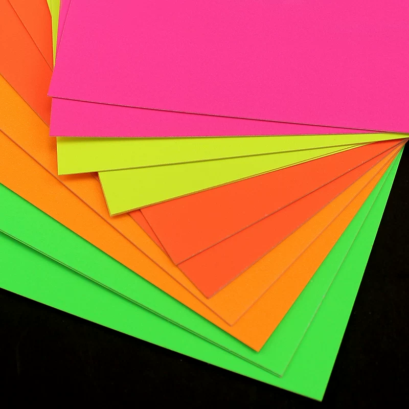 Fluorescence postcard for kindergarten for students, DIY, 250G