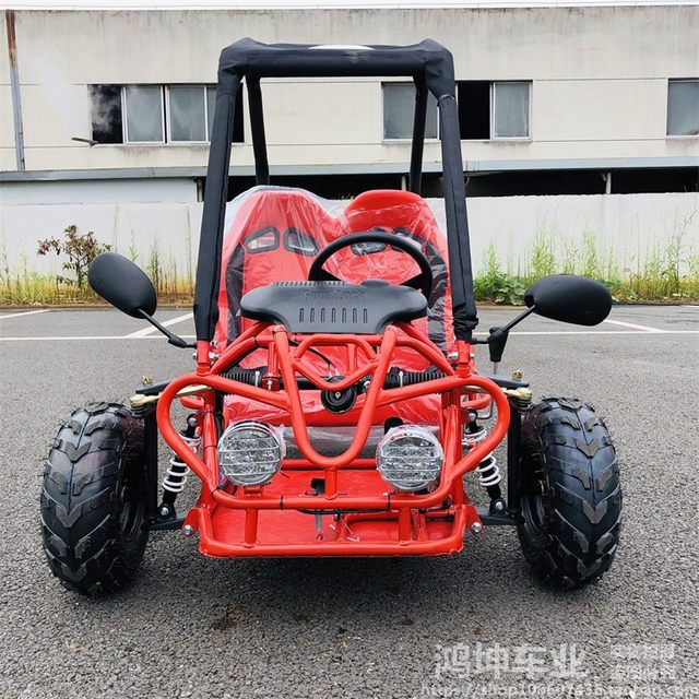 ເດັກນ້ອຍ off-road kart 110cc ສອງບ່ອນນັ່ງ gasoline ພູເຂົາລົດຈັກເຫຼັກທໍ່ສີ່ລໍ້ພາກສະຫນາມ drift ພໍ່ແມ່ເດັກນ້ອຍບັນເທີງ