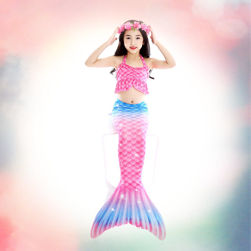 Children's clothing Mermaid tail Children swimsuit dress Maid Clothing Girl Clothing Girl Tail Skirt Bikini Dress Foreign Pie