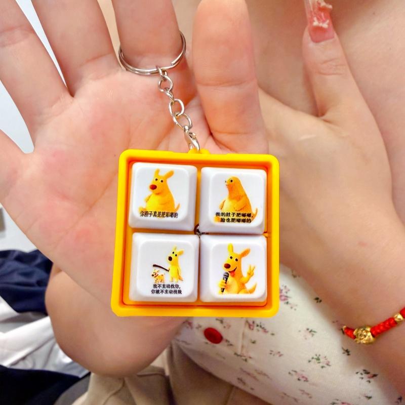 Your Boldness Is Really Something! Voice-Activated Pendant, Yellow Kangaroo Abstract Button Keychain Voice Pendant Your Boldness Is Really Something! Voice-Activated Pendant, Yellow Kangaroo Abstract Button Keychain Voice Pendant