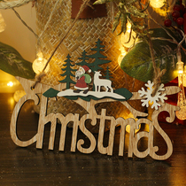 English Christmas letter card Merry Christmas Christmas tree pendant accessories house decoration DIY