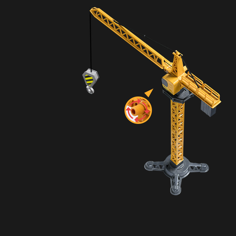 Large Size Alloy Tower Crane Crane Large Crane Simulation Hanger Crane Tower Engineering Car Children Boy Toy Model-Taobao