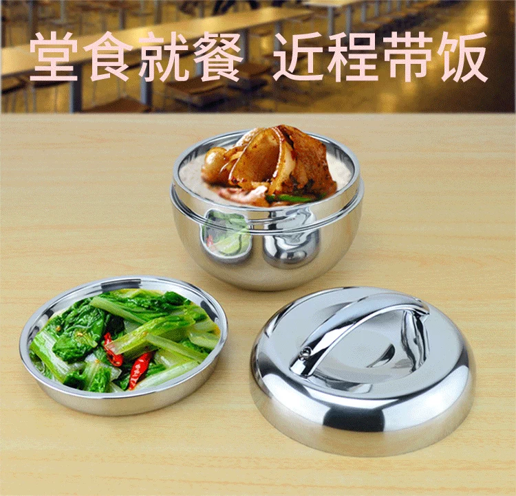 Hộp cách nhiệt bằng thép không gỉ hai lớp đặc biệt Hộp cách nhiệt Hộp cơm trưa cho học sinh Hộp cơm trưa hình quả táo Hộp cơm trưa cho trẻ em - Hộp cơm điện sưởi ấm