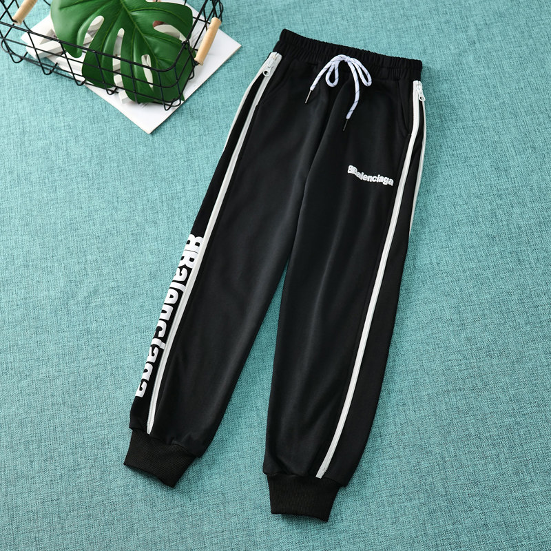 Girls casual pants sports pants 2022 spring new children's trousers Western style big children's pants spring and autumn loose sweatpants