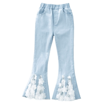 Pantalons cloche pour filles vêtements de printemps et dété jeans pour bébé fille pantalons bootcut pour enfants styles dété fins et élégants pour enfants et enfants plus âgés