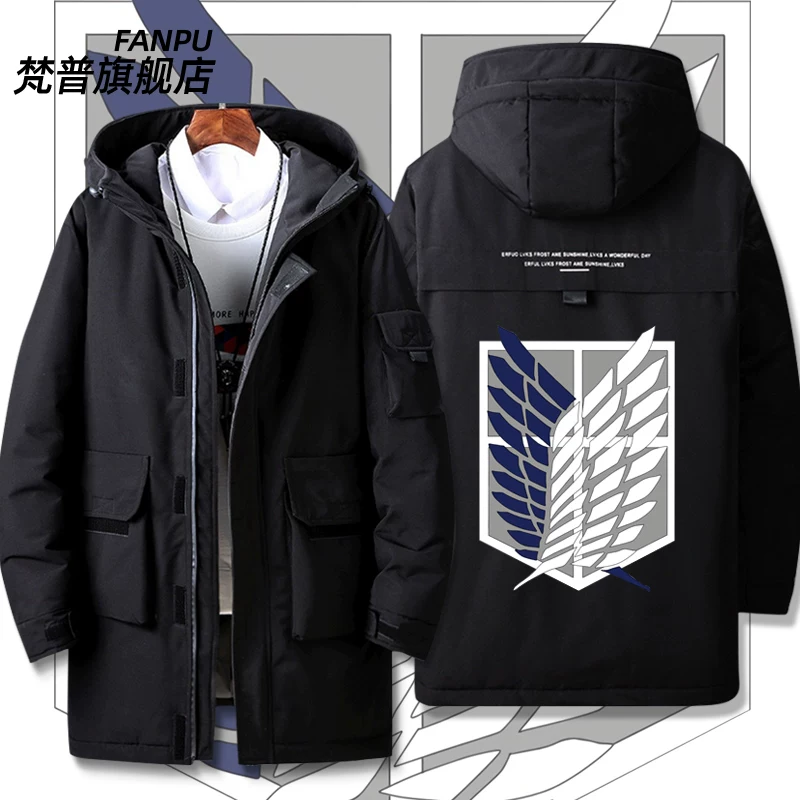 Winter down jacket with down, sweatshirt