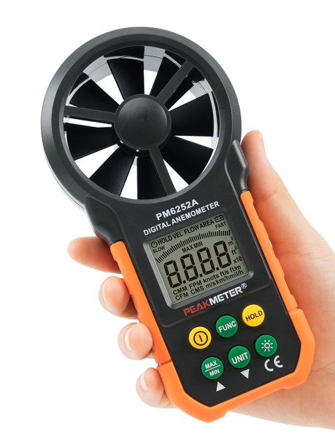 PEAKMETER Huayi PM6252A/B digital anemometer meteorological sea surface wind temperature wind humidity wind flow measurement