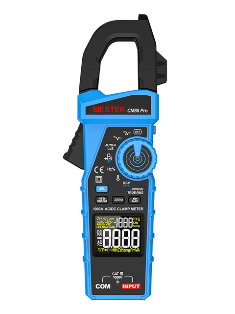 Mestek Cm88Pro High Current 1000A Ac/Dc Clamp Meter Vfd/Surge Current Measurement