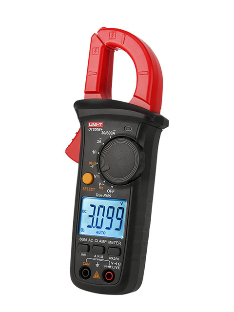 Unilide 600V Full-Range Intelligent Anti-Burn Automatic Range True Rms Clamp Ammeter Ut200A+/B+