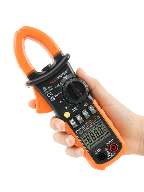 Peakmeter Huayi Pm2108 High-Precision Ac/Dc 600A Digital Clamp Ammeter for Electrical Maintenance