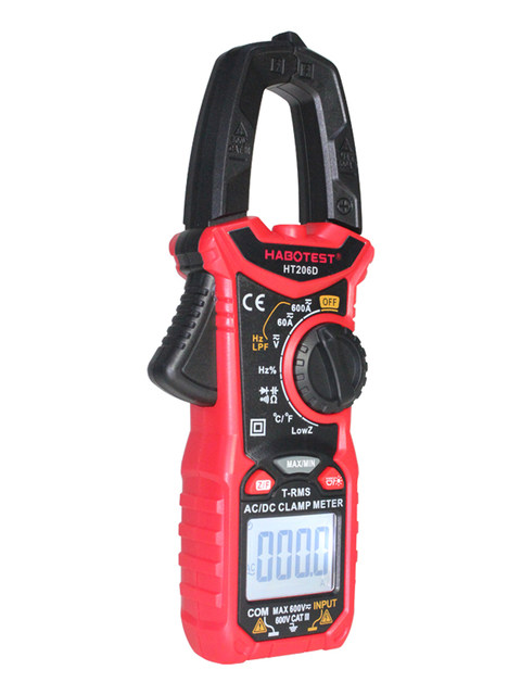 Habotest Ht206A/Ht206B/Ht206D Intelligent 600A True Effective Value Current Clamp Meter