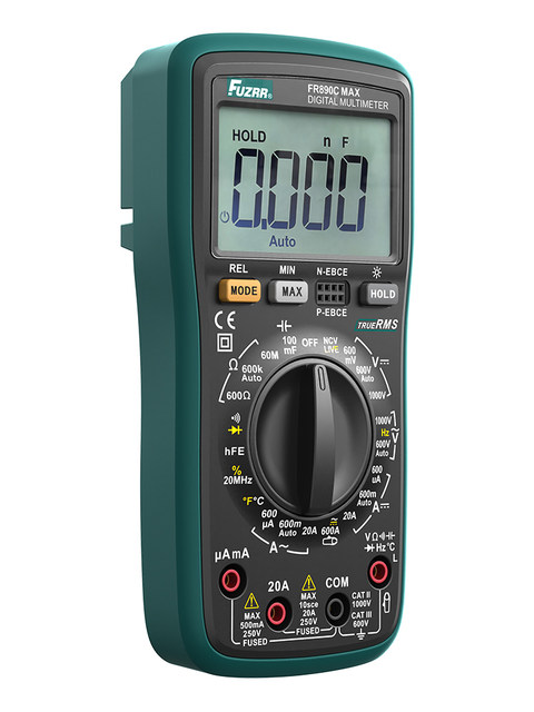 Zhengneng Fr890D Fr890C True Effective Value Semi-Automatic Digital Multimeter Resistance Capacitance Temperature Ncv/Hfe