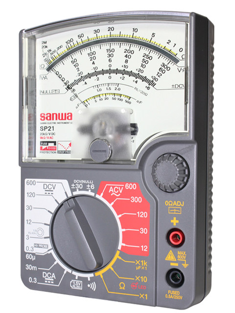 Sanwa Japan Sanwa Sp21 Multi-Function Pointer Multimeter Mechanical Simulation Meter Zero Center/Ponep