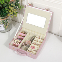 Portable jewelry box Little Princess European style travel jewelry bag Ring earrings jewelry storage jewelry box