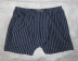 Quần lót nam trung niên, quần ông nội thoáng khí sọc cao eo cotton quần short đầu béo XL XL quần thun nam Quần short