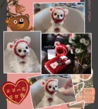 Осенняя и зимняя кошки для домашних животных и собаки новогодние одежда York Shundi Pony Новый год Новый год одежда