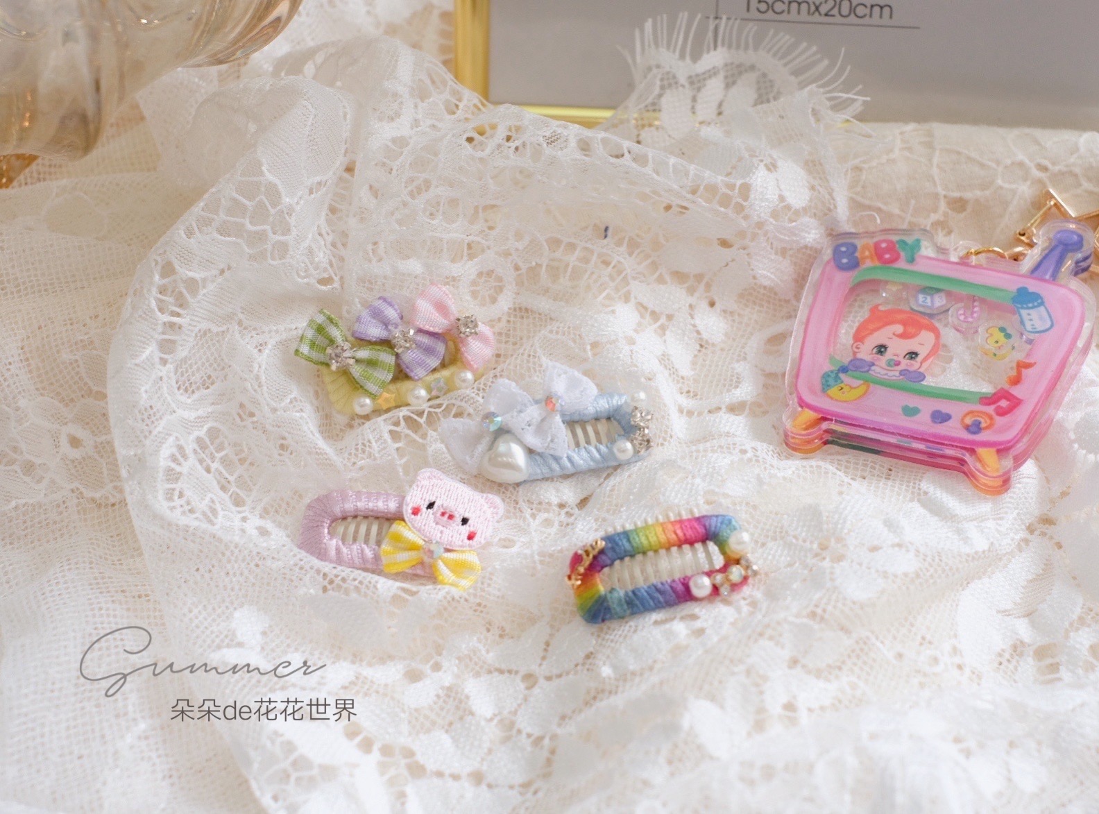 Japanese Imported Pet Pooch Teddy Yorkshire Marzis Crushed Hairpin Comb BB Clip Clip Cramp Hair Clip