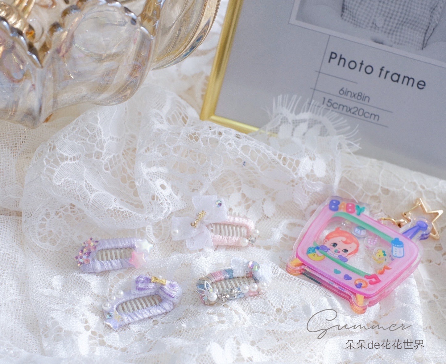 Japanese Imported Pet Pooch Teddy Yorkshire Marzis Crushed Hairpin Comb BB Clip Clip Cramp Hair Clip