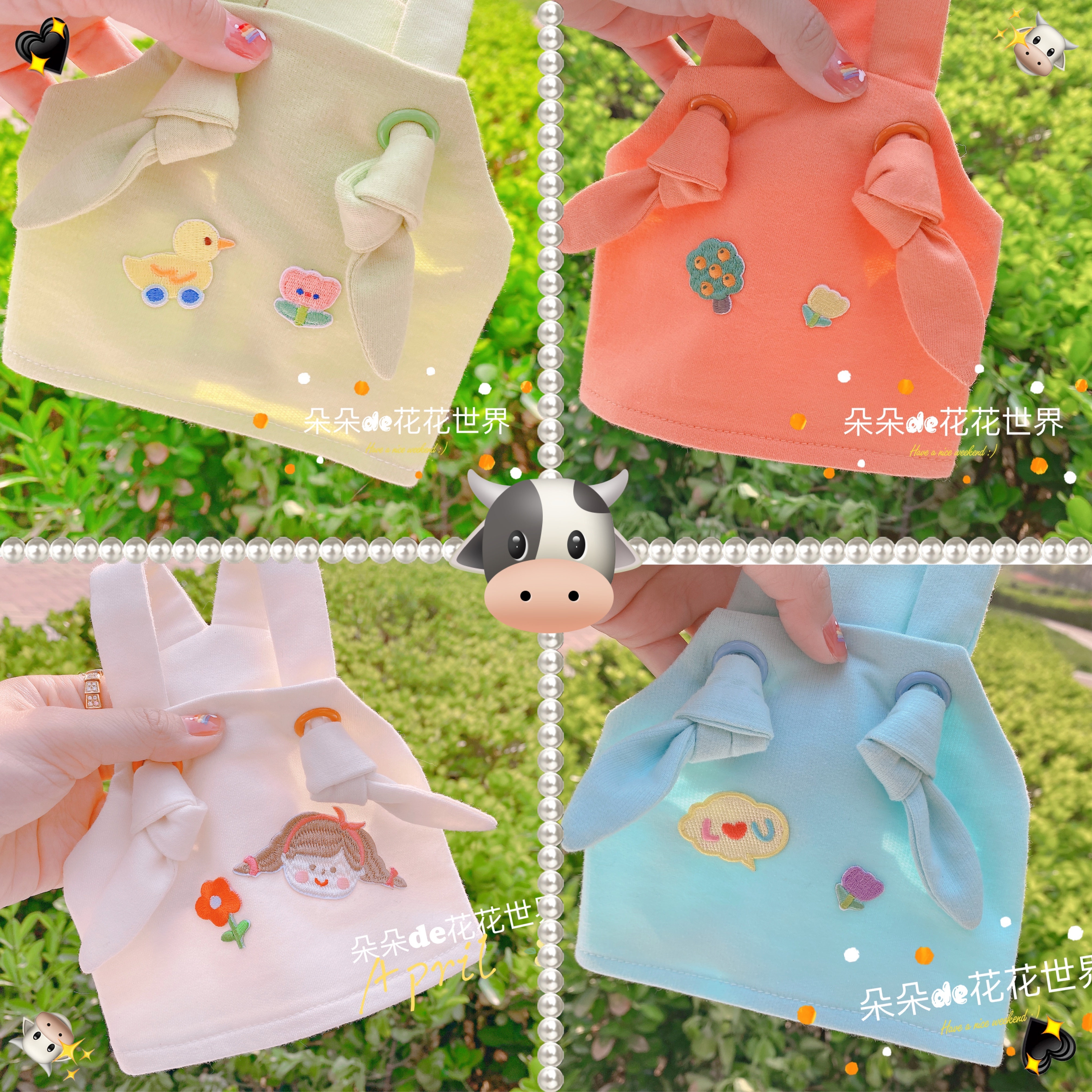 J Spring and Summer Pet Cat and Dog Clothes Teddy York Cat Caron Breakthrough Pure Cotton Link Short Vest