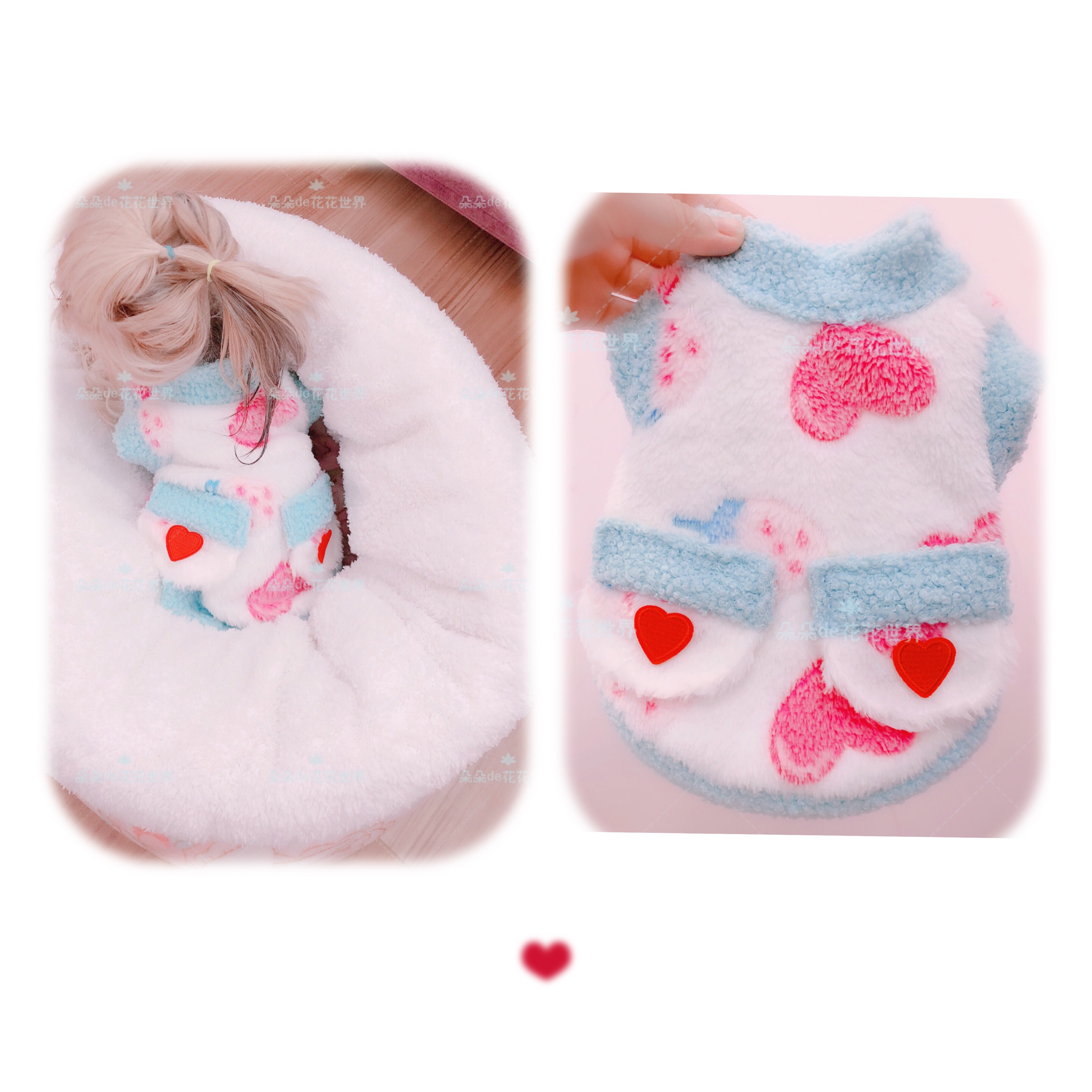 J Pet Cat Dog Clothes Autumn Winter Plus Suede Warm Coat Yorkha Little Mattei Cartoon Necropolis Clothing Home Clothing