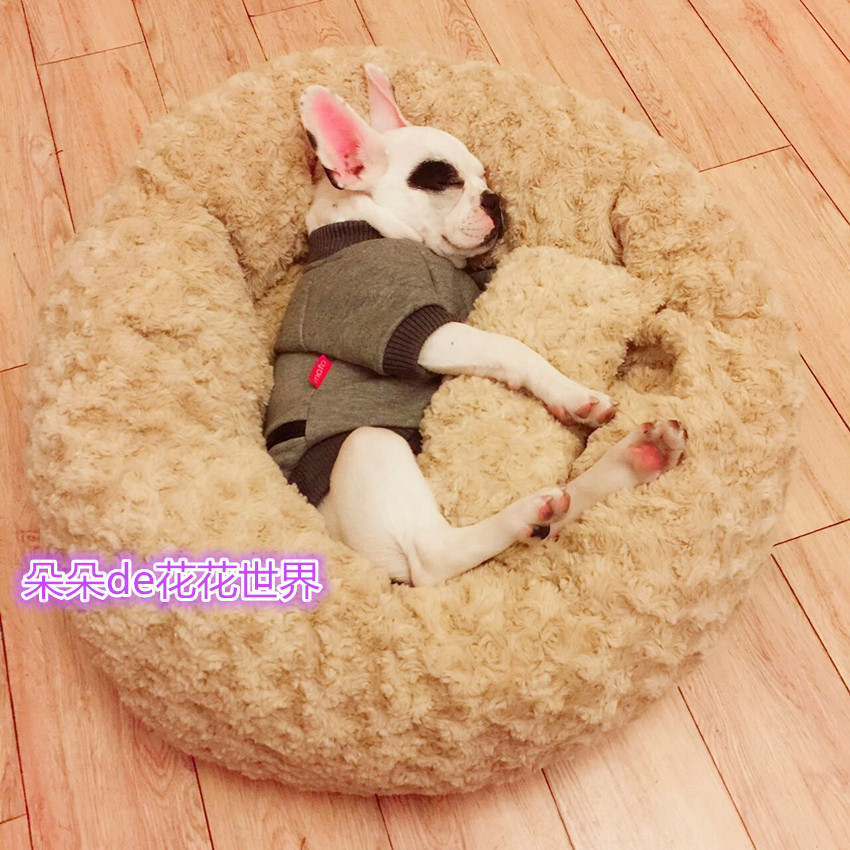 Pet den is super thick removable dog lazy dens deep sleep nest cat den