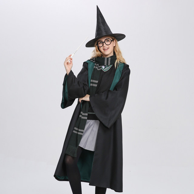 Harry Potter magic robe cosplay costume performance cloak full set wizard robe Halloween costume