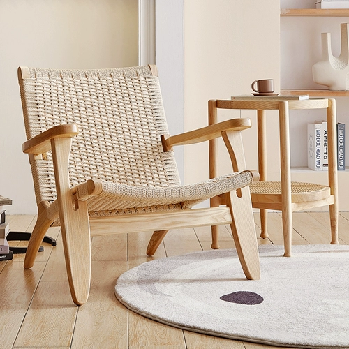 Стул для чтения одиночный диван лежащий стул, балкон ротанга, кресло для отдыха домой