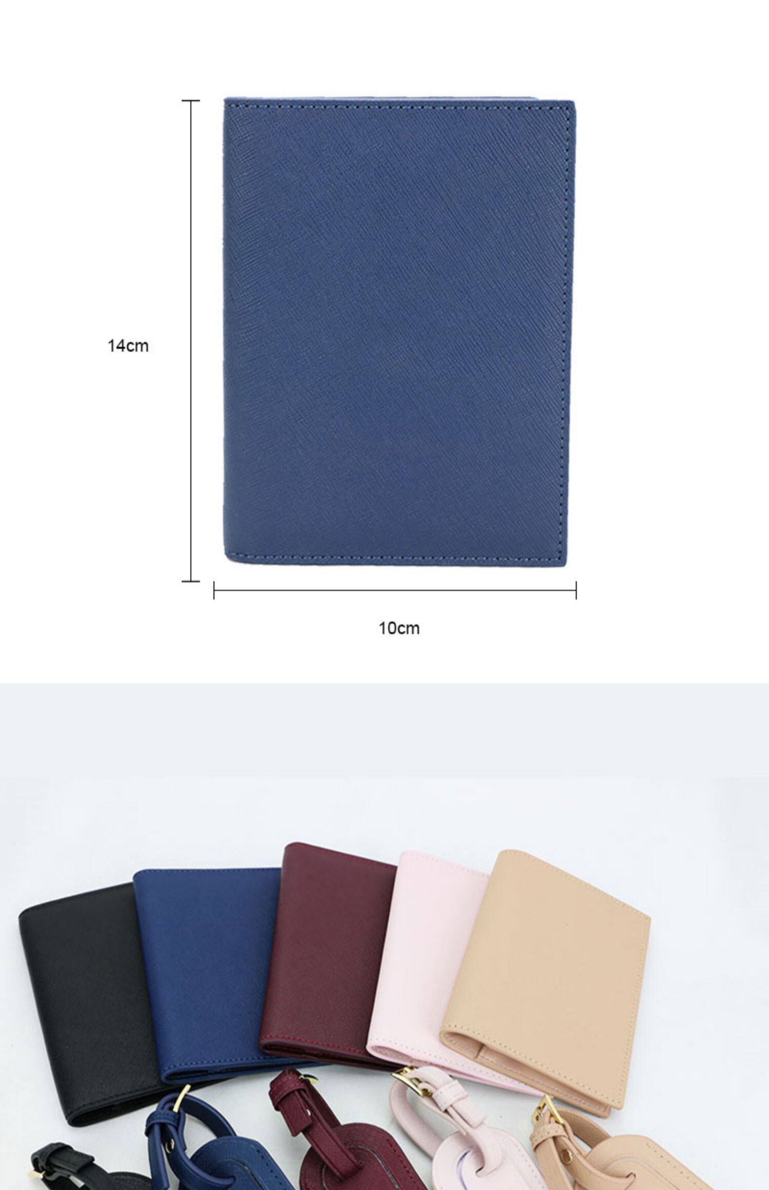 Cross-border PU leather lightweight portable passport holder travel ticket holder multifunctional passport bag luggage tag in stock