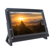 Raspberry Pi 4B 3B 7-inch HD display capacitive touch screen acrylic shell bracket to send screw wire