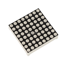 High brightness 8x8 dot matrix 3 75mm red and green two light 37 8*37 8mm 24 pin LED male module