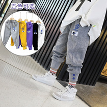 Boys sports pants 2021 spring new childrens thin pants Spring and Autumn Spring pants tide children summer childrens clothing