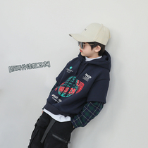 Childrens fake two-piece sweatshirt