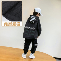 Boys windbreaker coat autumn winter 2020 new childrens suit foreign style Korean spring dress tide big childrens clothing