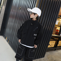 Children Handsome Covered Jacket 2021 Spring Fashion Boys Top Children Korean Casual Windproof Childrens Clothing