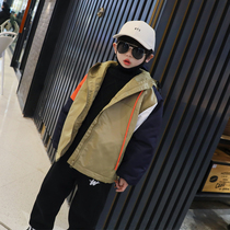 Boys cotton-padded clothes for boys in winter 2020 new foreign style childrens clothing tide children padded jacket Korean version of coat