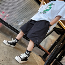 Boys shorts overalls childrens Capri pants cotton summer 2021 New trousers childrens wear Tide brand