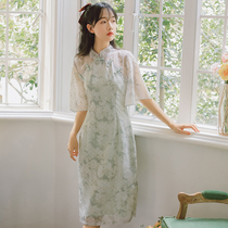 Improve the flaggown summer 2021 new young girl can wear French niche dress daily