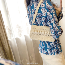 Heavy round) Original armpit bag woven bag