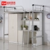 Rèn giường sắt giường chung cư giường người lớn dưới sự tiết kiệm kết hợp giữa giường ngủ khung kim loại cao và thấp không gian bàn làm giường ký túc xá sinh viên - Giường