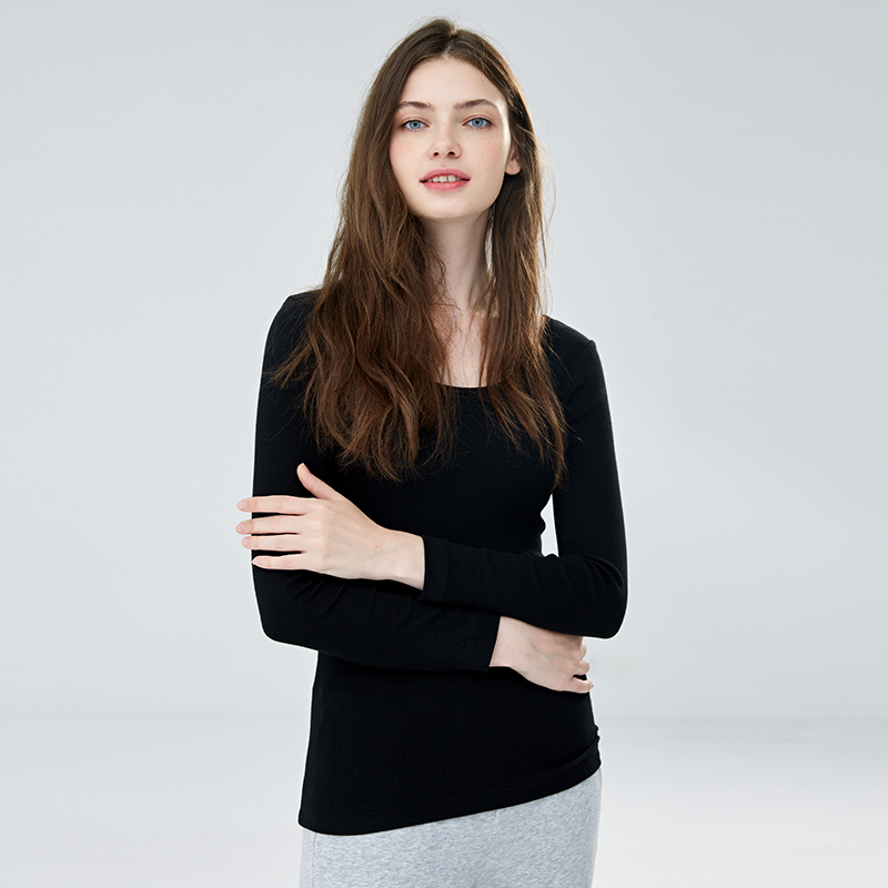 Maxwin 马威 18年秋季新款 莫代尔棉 女式长袖打底衫 长袖T恤 聚划算+天猫优惠券折后¥38包邮(¥48-10) 多色可选