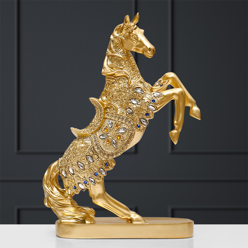 Nordic horse Zucai ornaments home wine cabinet living room TV cabinet decorations office small creative craft gifts decorations